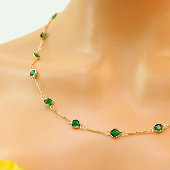 Minimalist Necklace, Sleek & Modern Design, Women’s Fashion, YC110455-N - Picture 3 of 10